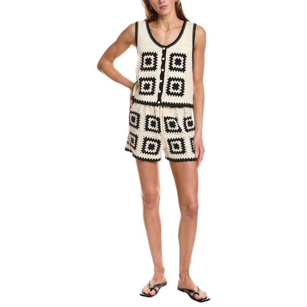 Rd Style Womens 2Pc Alby Vest & Short Set, White